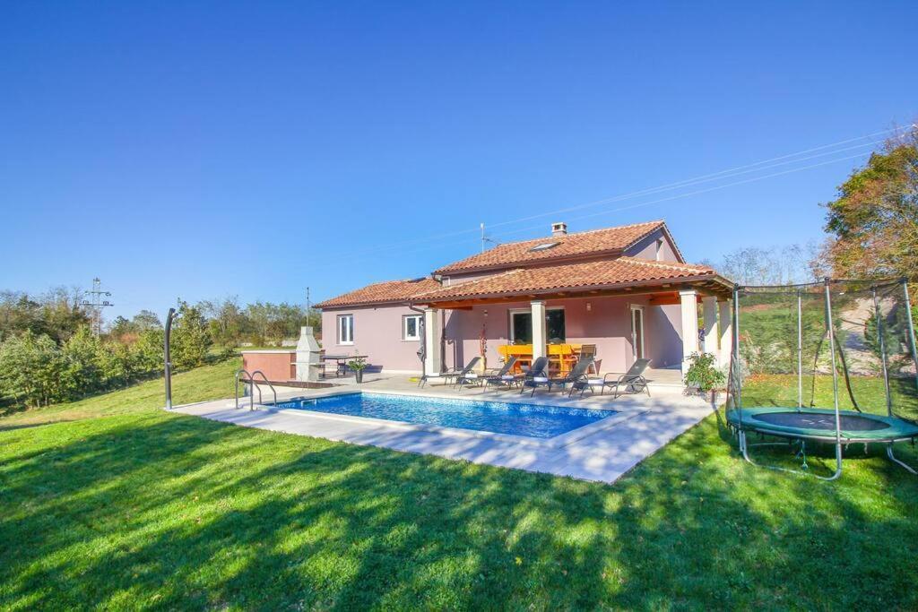 Modern House With Private Pool Villa Žminj Exterior foto