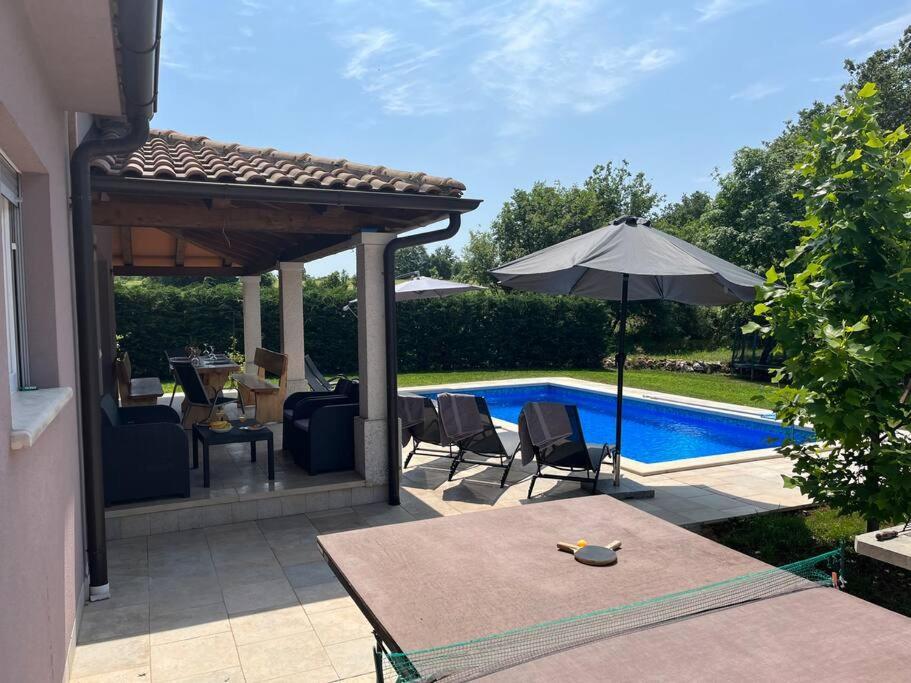 Modern House With Private Pool Villa Žminj Exterior foto