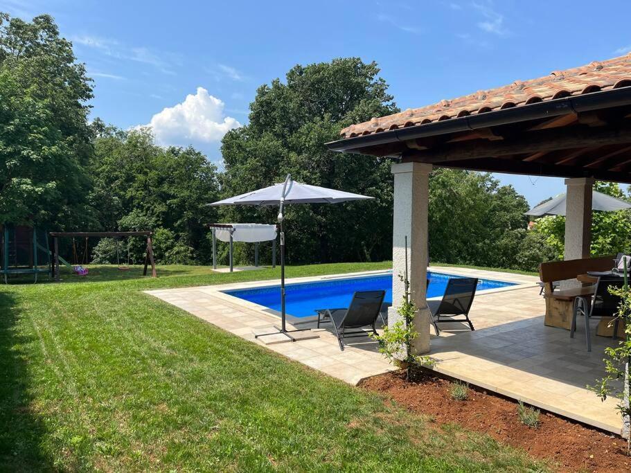 Modern House With Private Pool Villa Žminj Exterior foto